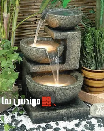 آبنمای سنگی کوچک و بزرگ | مهندس نما