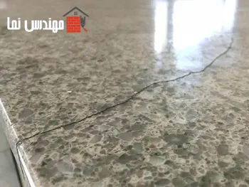 ترک خوردن سطح سنگی و آبنمای سنگی | مهندس نما