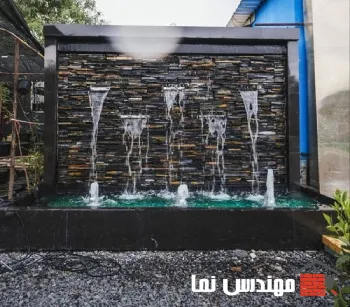 استفاده از آبنما سنگی در فضاهای تجاری و رستورانها