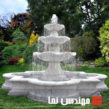 آبنما با سنگ مرمر