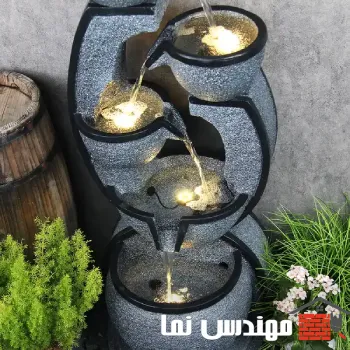 نورپردازی آبنما سنگی | مهندس نما