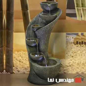 متریالهای طبیعی در ترندهای طراحی آبنما سنگی