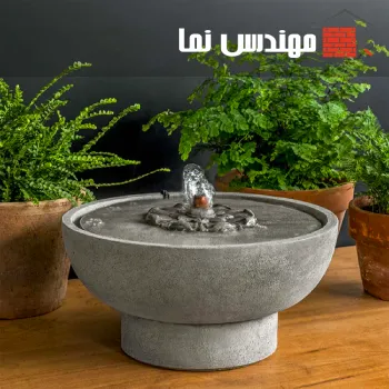 استفاده از آبنما سنگی رومیزی در تراسهای نقلی