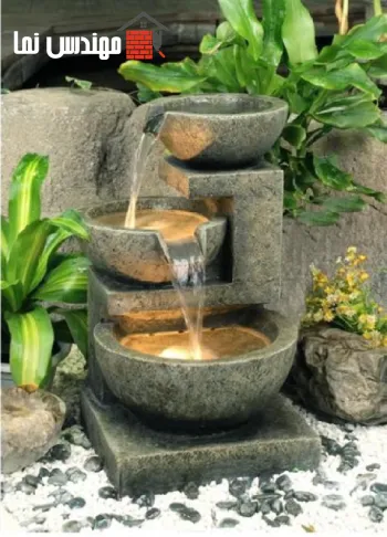 آبنمای سنگی و صدای آب | مهندس نما