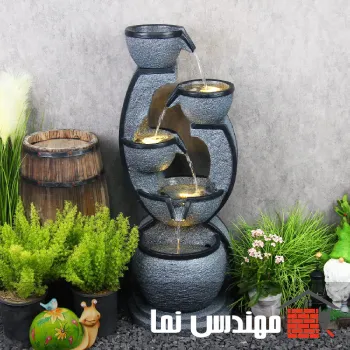 انتخاب رنگ و نوع نور برای آبنما سنگی