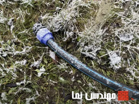 یخ زدگی اتصالات آبنما سنگی