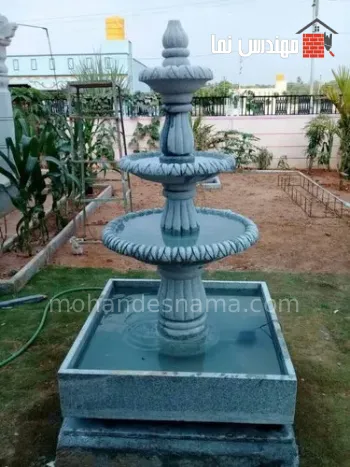 آبنما سنگی آماده فروشگاه مهندس نما