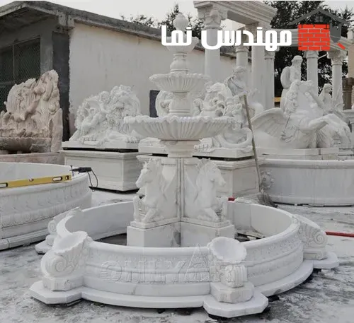 کارگاه تولید آبنما سنگی فروشگاه مهندس نما
