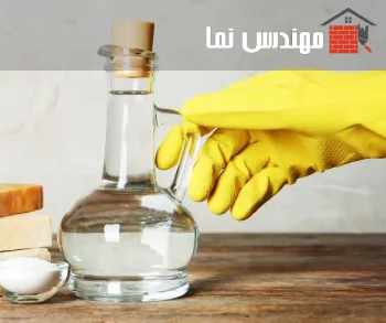 فاده از سرکه سفید برای تمیز کردن آبنما سنگی