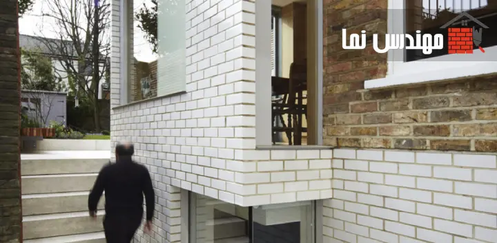 استفاده از آجر نما سفید برای نمای خارجی ساختمان