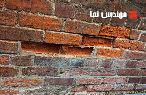 چسبندگی نامناسب آجر نما به دیوار | مهندس نما
