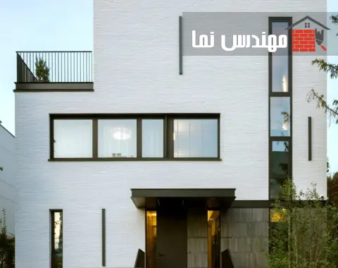 طراحی نمای مدرن با آجر سفید: ایجاد فضایی روشن و مینیمال | مهندس نما