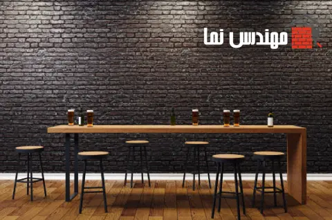 آجر نما مشکی برای فضای مدرن  | مهندس نما
