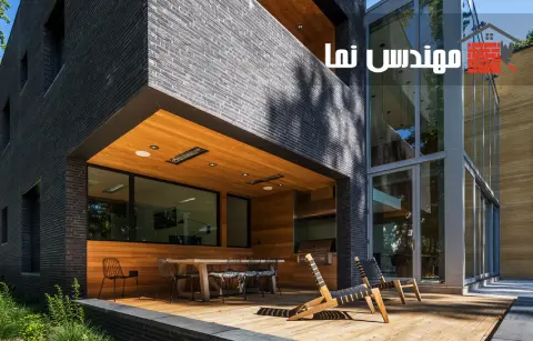 آجر نما مشکی: انتخابی شیک برای نماهای مدرن و لوکس | مهندس نما
