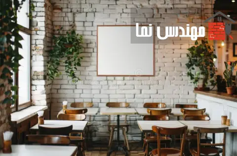 آجر نما سفید برای کافه‌های روشن و مینیمال | مهندس نما