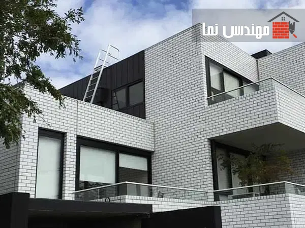 آجر سفید در طراحی نمای مدرن و کلاسیک | مهندس نما